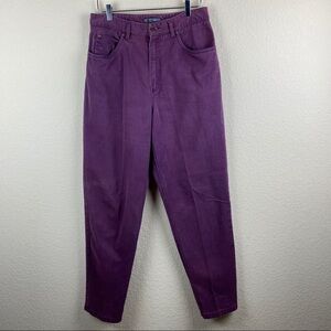 RARE VTG Lizwear Purple Straight Leg 90s Mom Jeans